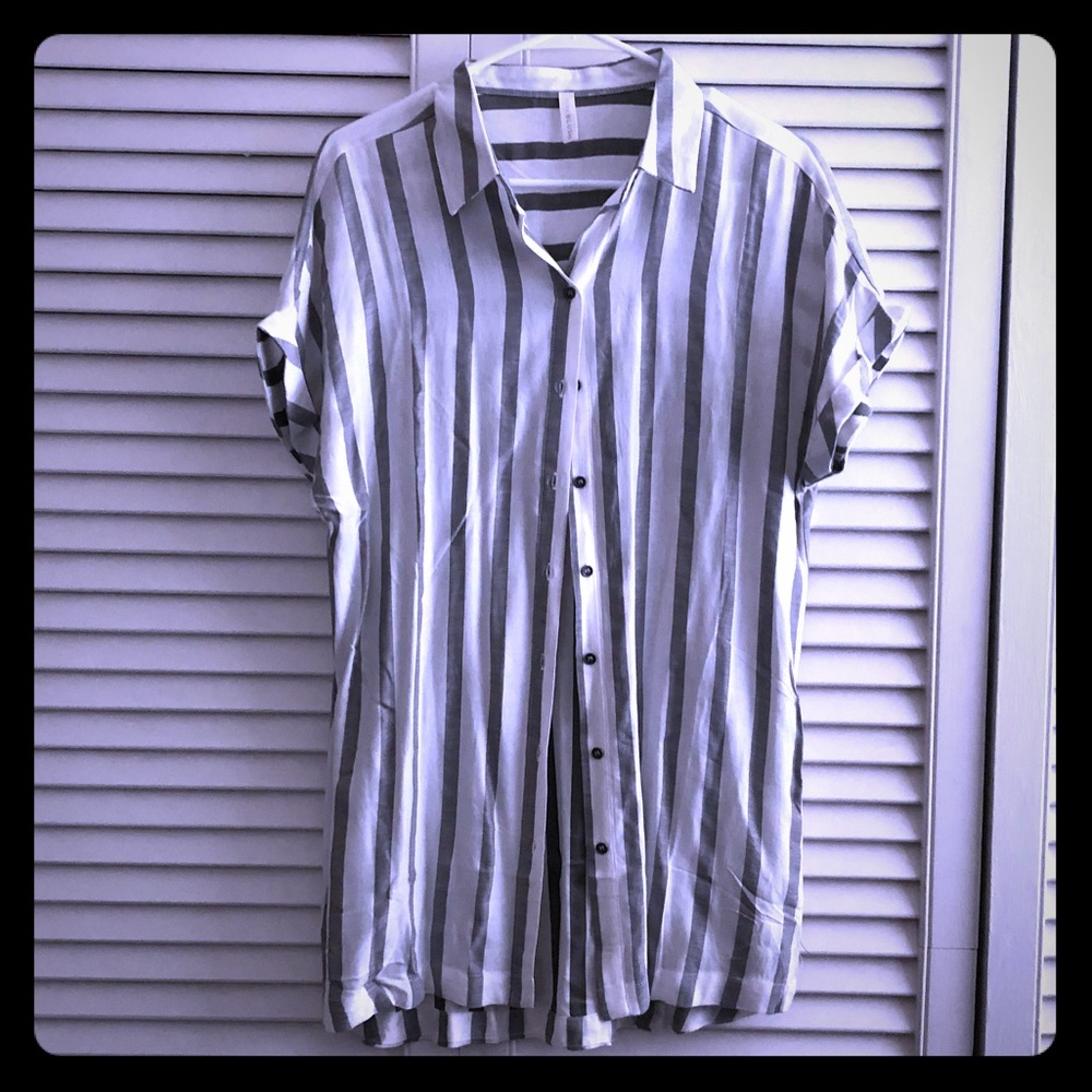 Pink Blush Striped Top